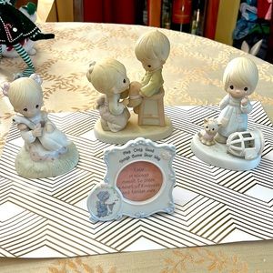 3 for 1price!!! Precious moments (3)  and (1) frame